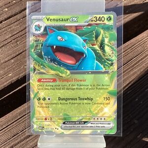 Pokemon Venusaur EX 003‎ 165 Full Art Holo Rare Card